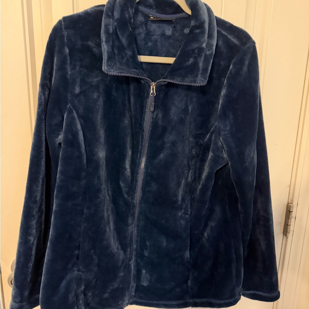 Cozy Midnight Blue Teddy Jacket
